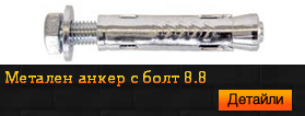 Метален анкер с болт кач. 8.8